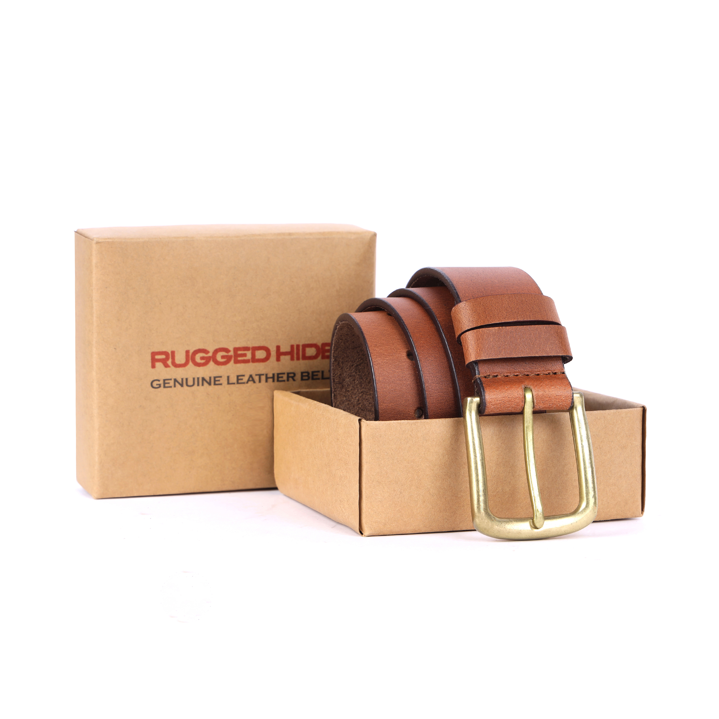 BT-13812 Unisex Belt - Tan - Image 4